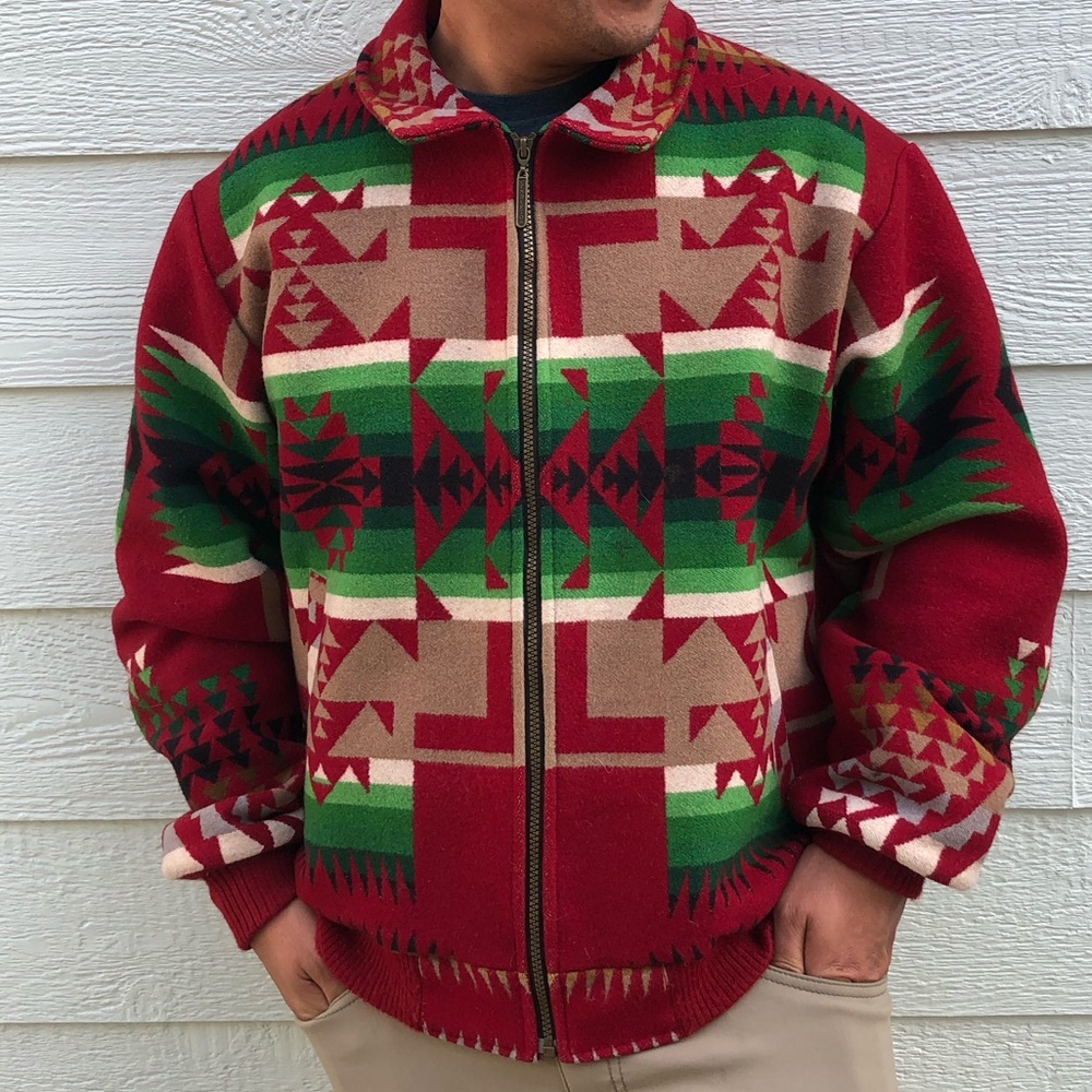 Rare Vintage Pendelton Bomber Jacket 1990s Large